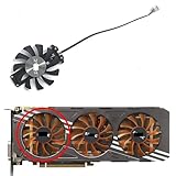 Pas de vis: 83x16mm Pièce de refroidissement de l\'ordinateur GA81S2U 4PIN DC 12V 0.38A 75MM GTX 980 refroidissement de la carte graphique Compatible avec le ventilateur de refroidissement graphique GTX 980-4GD5 Amp(G)