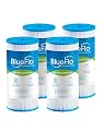 10"x4.5" 20 Micron Pleated Water Filter Home, 20 Whole House Heavy Duty Sediment Cartridge Replacement for FXHSC, WFHDC3001, R50-BBSA, R50-BB, W50PEHD, 4 Pack