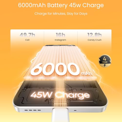 Image of realme P3x 5G Smartphone 8+128GB Lunar Silver,6.72-inch Screen,120Hz Display,6000mAh Battery,45W SuperVOOC, 50MP Camera, MediaTek Dimensity 6400 Processor, IP64