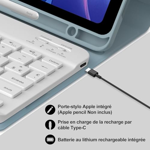 Clavier Bluetooth Redmi Pad 2 11" Magnétique et Détachable - 6