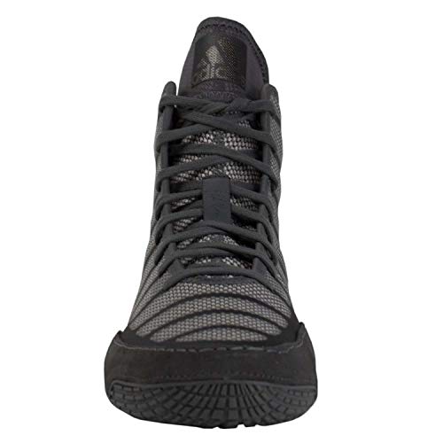 Image of AdiZero Varner Wrestling Shoes in Black / Grey by Adidas