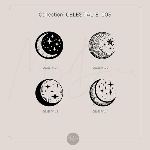 Pièce de Collection bague céleste or 14k pour amateurs d'astronomie - 3