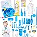 Produktbild 50Stk Doktorkoffer Kinder,Zahnarzt Spielzeug,Arztkoffer Kinder ab 3,4,5,6 Jahre,Kinder Arztkoffer,mit Stethoskop, Arztkittel, Sanitätskasten, Thermometer,für Kinder Jungen Mädchen