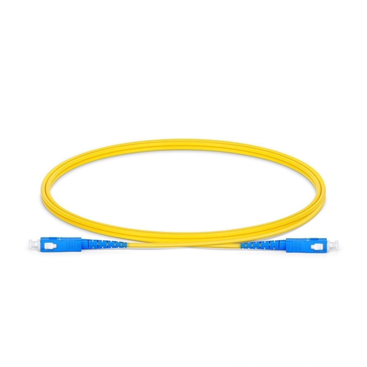 ATEVON Simplex Single Mode SC to SC Fiber Optic Patch Cord 5M – 9/125µm Jumper Cable, FSMS SC/UPC to SC/UPC, Yellow Jacket-image-10
