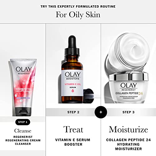 New Olay Vitamin E Oil Serum, Nourishing Hydration Booster, Fragrance