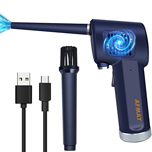 Cordless Compressed Air Duster for Computers, Keyboard Air Spray Cleaner, Dust Cleaner Compressed Air for Car, Compressed Air Cleaning, Cordless Air Duster Rechargeable, 6000mAh, 10W Fast Charging
