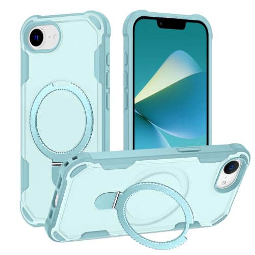 HIGLYCASE for iPhone 17e/16e Case with Magnetic Kickstand-Blue