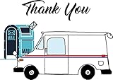 Mail Carrier Thank You Postcards LLV 20 pack