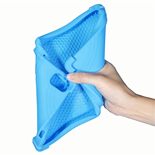 Hminsen Case For Teclast P25T, Kids Friendly Soft Silicone Adjustable Stand Cover Only For Teclast P25T Tablet 10 Inch (Blue) #TOP3