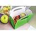 BEST PAPER GREETINGS Green Treat Boxes with Handles for Party Favors - 24 Count, 6.2 x 3.5 x 3.6 In - 300gsm Cardstock - Goodie Boxes for Kids Birthday Candy