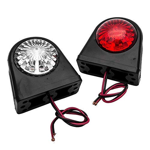 2 Luces De Marcado LED Rojo 12V – Para Caravanas, Autocaravanas, Camiones Y Remolques – ¡Pequeñas Y Potentes!