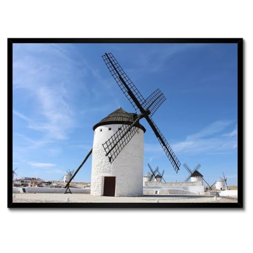 Poster encadré blanc 70 x 50 cm pour habiller une décoration murale vide