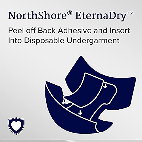 Northshore Eternadry Booster Pads For Men And Women With Adhesive, Medium, Case/120 (4/30S) #TOP3