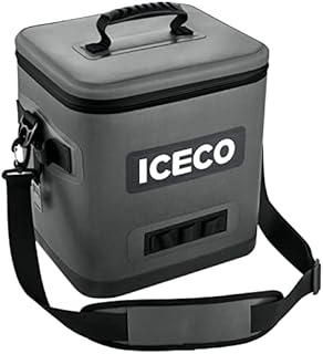 ICECO Soft Sided Cooler Bag, Insulated Leak Proof Soft Cooler Bag Portable with Shoulder Strap Bottle Opener for Camping Travel Beach Fishing Boating
