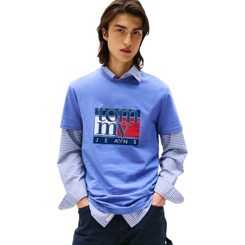 T-Shirt à Manches Courtes en Coton Tommy Jeans Idéal pour un Look Casual Urbain