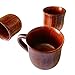 Natural Solid Wooden Tea Cup Set, Elegant Japanese Jujube-Wood Coffee Mug Handcrafted Small Desk Cup With Handle (2 Pcs)