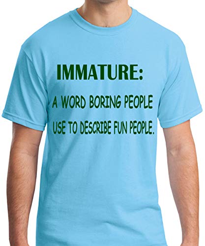 Image of Caseria Men's Cotton Printed T-Shirt -Immature Boring People | 100% Cotton | Half Sleeves | Regular Fit | Printed | Round Neck | Graphic T Shirt