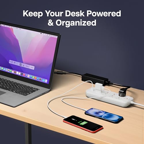 Image of Geonix PowerSpan U8 | Power Strip | Power Extension with 8 Universal Sockets, 2500W Max, 4 USB Ports, 2 C-Type Port, 10 Amps, 3 Mtr Copper Cable, Overload Surge Protection, 250 Volts (White)