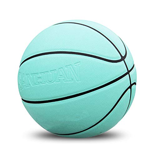 Pelota de Baloncesto de Color de Cuero PU para Baloncesto, tamaño 7, Pelota de Baloncesto de Calle para Club, Pelotas de Baloncesto Antideslizantes Interiores de Goma para Damas