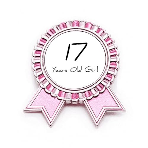 Broche rose en métal idée cadeau anniversaire fille 17 ans