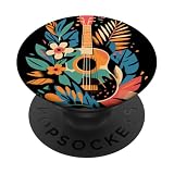 Ukulele Cartoon Look Guitalele PopSockets PopGrip Adesivo