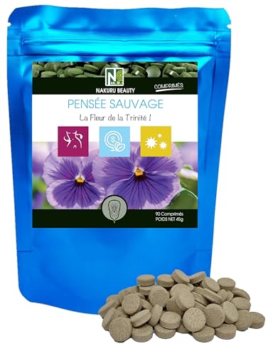 NAKURU | Pensée Sauvage | 90 Comprimés de 500mg | Gamme Beauty | Fabriqué en France | "La Fleur de la Trinité!"