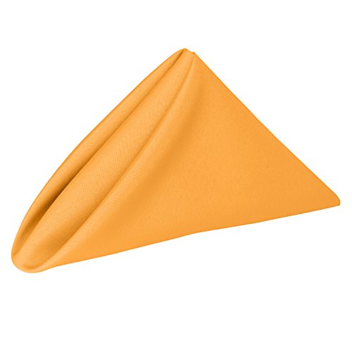 Servilletas de tela reutilizables lavables de 43 x 43 cm en pack de 36 unidades naranja 2