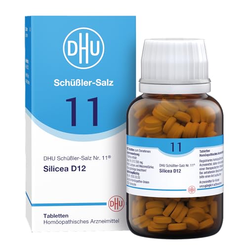DHU Schüßler-Salz Nr. 11 Silicea D12 Das Mineralsalz der Haare der Haut und des Bindegewebes das Original umweltfreundlich im Arzneiglas 420 St. Tabletten