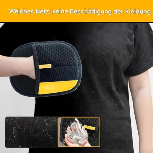 Fellpflegehandschuh Für Haustiere – 9,06 Zoll Entfilzender Netzstoff-Haarentferner, Sanfter Handschuh Zur Haarausfallkontrolle, Weiches Reinigungszubehör | Langes, Kurzes Fellpflegegerät Für Hunde Und