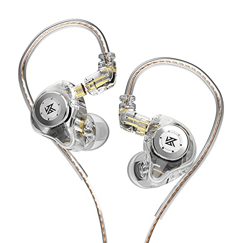 Morelian EDX Pro in-Ear Stage Monitor Headphone Dual Dynamic Unit Earphone Shock Bass Earbuds with 0.75mm Detachable Cable Comfortable Wired Headset (No Mic)