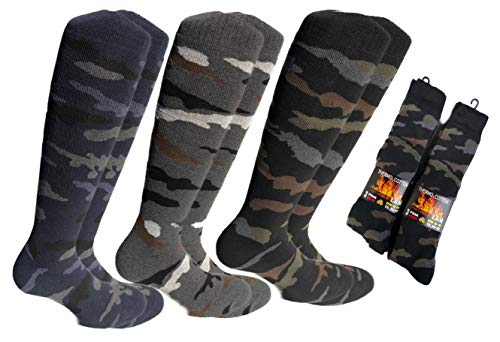 Lucchetti Socks Milano 6 Pares Calcetines térmicos Hombre Invierno esquì Thermo Cotton (6 Pares Mimetic, EU 39-42 UK 6-8) Cover