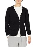 Amazon Essentials Men's Cotton Cardigan Sweater, Black, X-Large