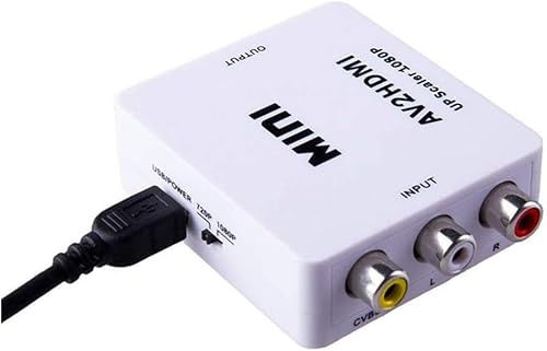 Adaptador Conversor AV RCA para HDMI Escalonamento Hardware Full HD Marca: Outros (Megamix)