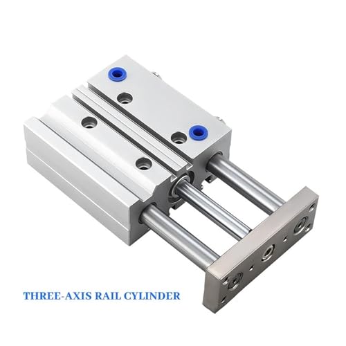 Cilindro compacto de guiado TCL16 y TCM de doble efecto para carrera 75mm 3