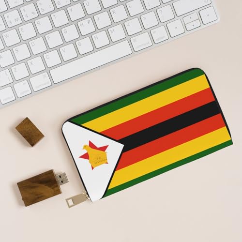 Monedero de mano largo con capacidad para móvil y llaves de Zimbabwe 6