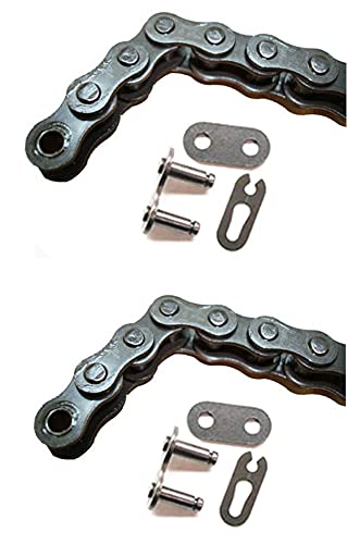 Final Drive Chain & Jackshaft Chain w/Masterlinks Baja MB165, MB200, Warrior; Coleman CT200U Trail 200, CT200U-EX Camo 196cc Mini Bike