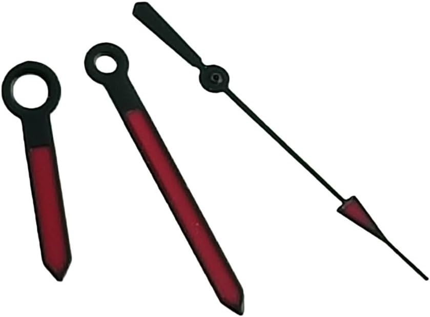3pcs/Set Watch Pointer Parts for NH35/NH36 Movement, Watch Hands Pointer Replace Repair Accessories(Black Green)