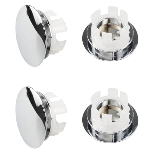4-Piece Sink Overflow Rings (Ø 2224 mm) Universal for Sinks Bathtubs & Bathrooms Easy Installation & Durable
