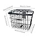 Vaveren Bicycle Front Rear Basket Bin Universal Mount Rear Storage Basket with Lid Cargo Carrier for Riding Luggage Outdoor Accessory
