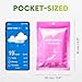 ZENO Disposable Rain Ponchos for Adults - Clear with Hood, Compact Emergency Ponchos for Hiking, Camping, Travel - Pack of 4 - Pink Mist Edition