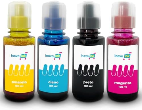 Kit 4 Tintas Compatível Impressora 581 340ml Inova Ink