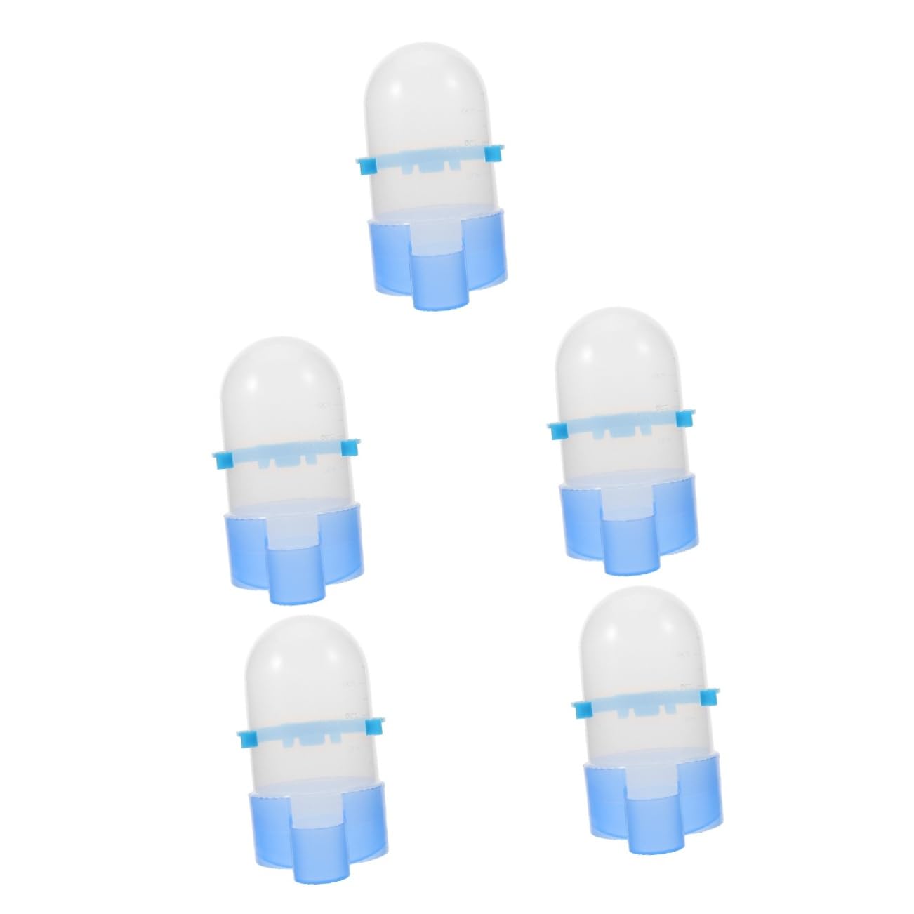 BESPORTBLE 5pièces Mangeoire Automatique pour Oiseaux Abreuvoir Multi-Usage avec Distributeur Eau Nourriture pour Volatiles Design Pratique Et Compact Accessoire pour Cage à Oiseaux