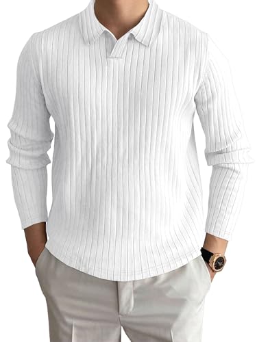 Image of Noble Monk Relax Fit |Textured| Lycra | Polo Neck T-Shirt