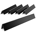Rushare 17.5-Inch Flavorizer Bars for Weber Genesis Grill Parts, Replacement for Genesis 300, E-310 E-330 Series with Front-Mounted Control (NOT Fit for Genesis II), Porcelain-enameled, 7620, 5-Pack