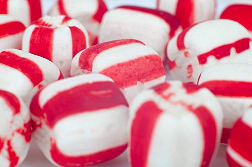 Stewart Old Fashioned Peppermint Flavored Pure Sugar Candy Puff Balls - Individually Wrapped Candy Snack, Fat-Free, Cholesterol-Free, Gluten-Free, Made In The Usa - 96Oz Tub #TOP5