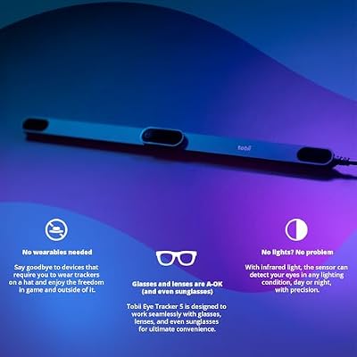 Tobii Tobii Eye Tracker 5 - Head & Eye Tracking Gaming Peripheral for PC
