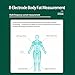 Body Composition Analyzer, Health Detector with Retractable Storage 8-Electrode Body Fat Analyzer for Accurate Body Fat, Water, Protein, Skeletal Muscle and More Data