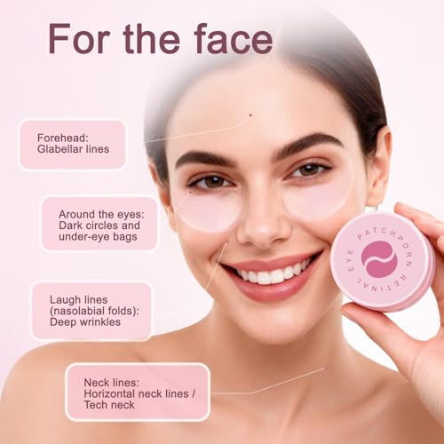 MAAB SPORT Under Eye Patches Revive Under Eye Patch Retinal Eye Patches for Women and Men eye patche for puffy eyes and dark circles Puffy Eyes Undereye Bags Birthday Travel Essentials- (60 PC)