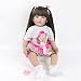 ZIYIUI Reborn Poupées Reborn de 60 cm en vinyle de silicone souple et réaliste faites à la main pour petite fille, poupée réaliste Reborn Baby Dolls Cadeaux d'anniversaire Jouets (n° 4)