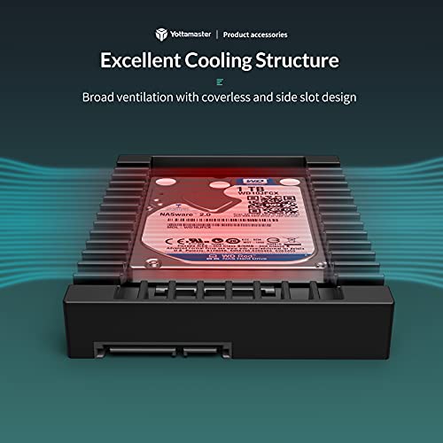 Yottamaster Interner Festplattenadapter Konverter für 2,5" SATA HDD 7/9,5/12,5mm, Plastik Einbaurahmen für Festplatte – Bild 5